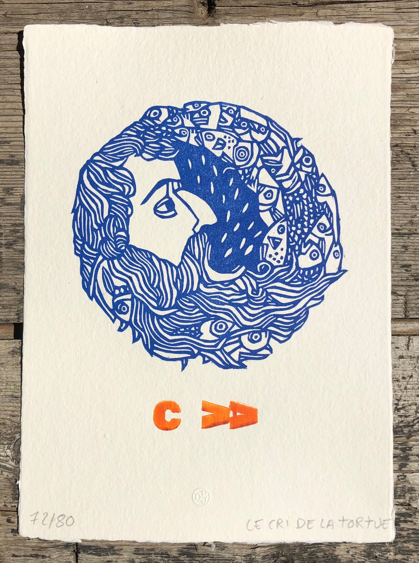 Le Crieur - gravure sur bois