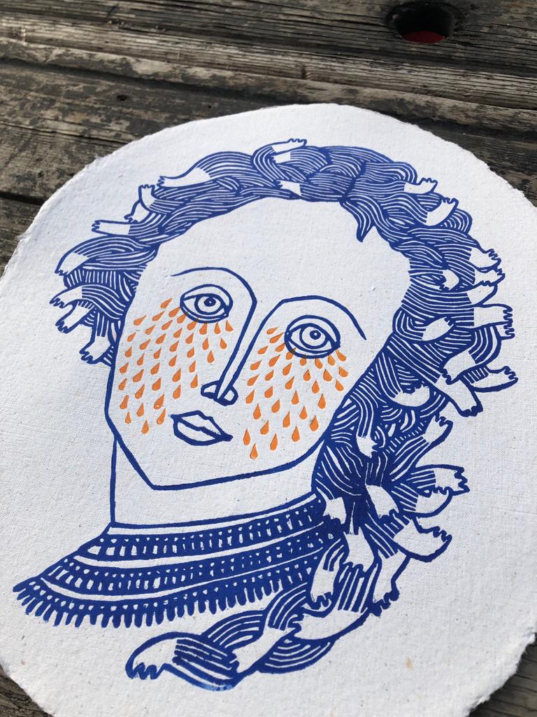 Kastalia - linogravure