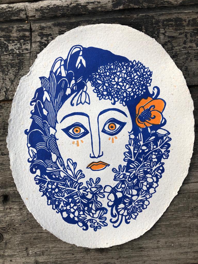 Circé - linogravure