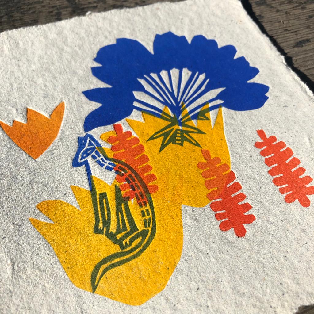 Tropical - linogravure